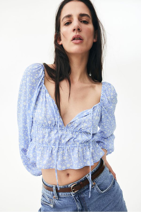 Blusa efecto arrugado
