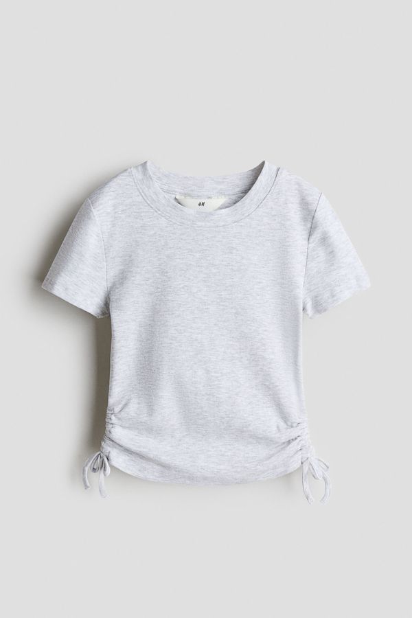 Camiseta de punto con cordón de ajuste