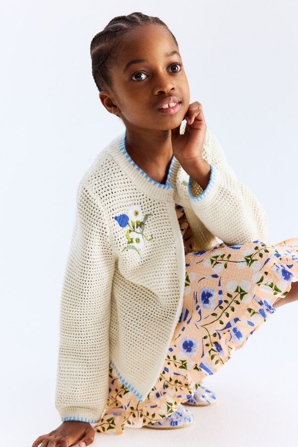 Saco cárdigan efecto crochet