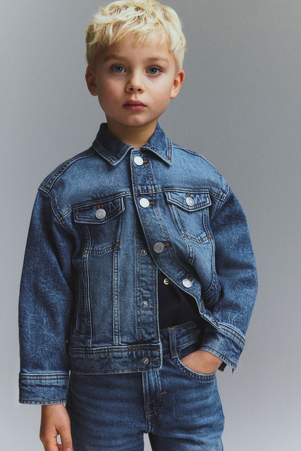 Chaqueta en denim de corte holgado