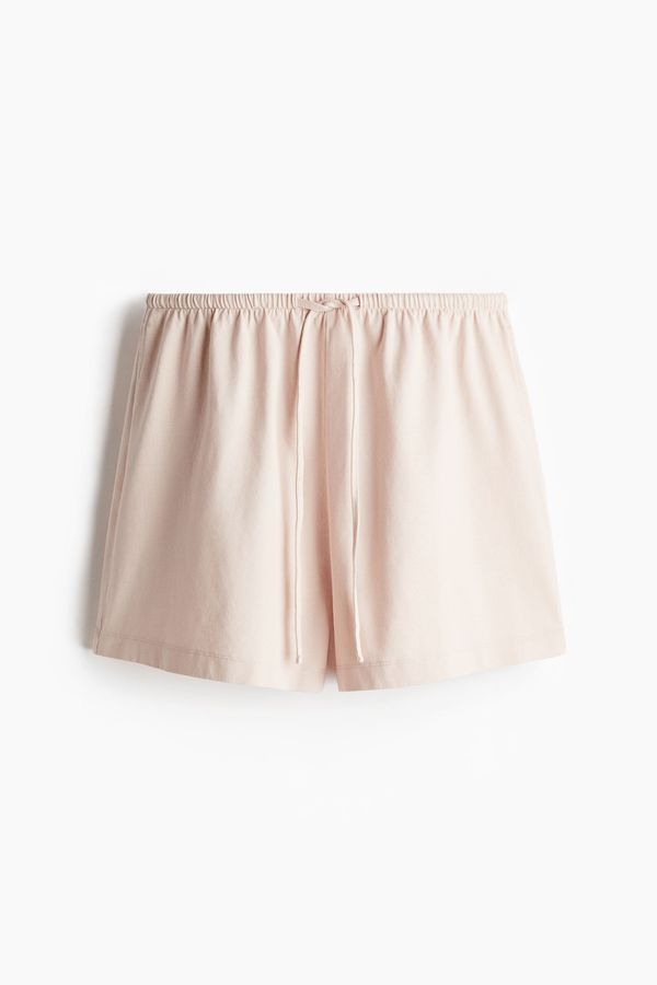 Shorts de algodón con cordón de ajuste