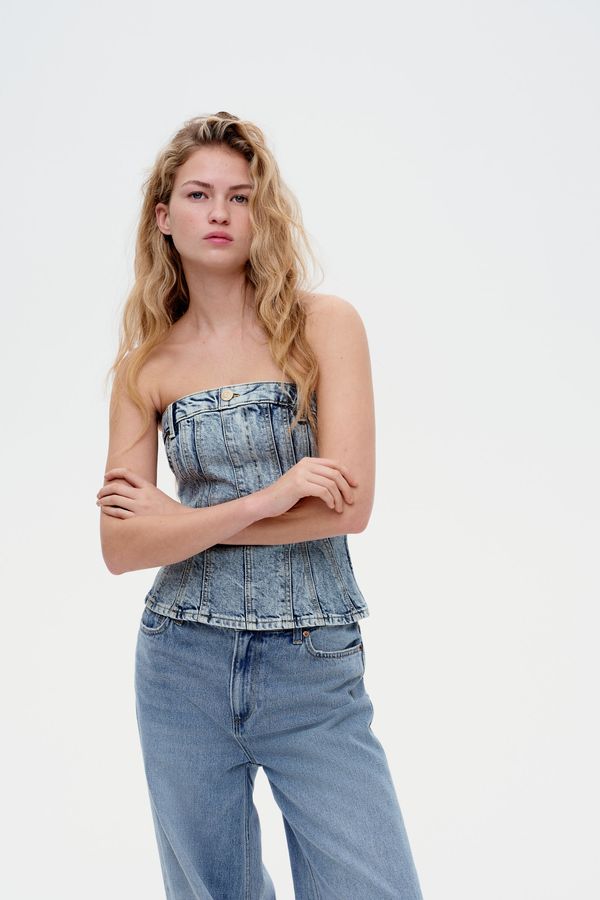 Bustier en denim