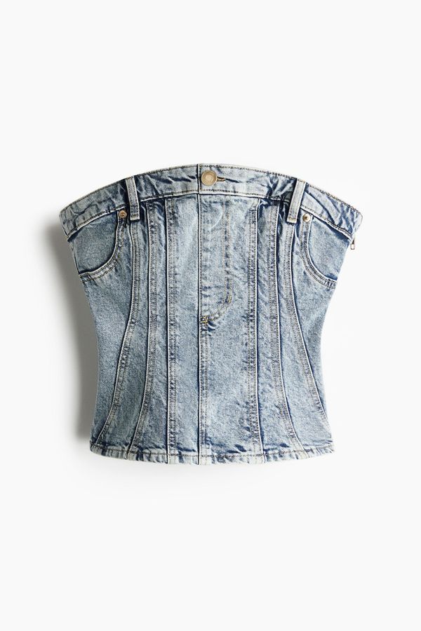 Bustier en denim