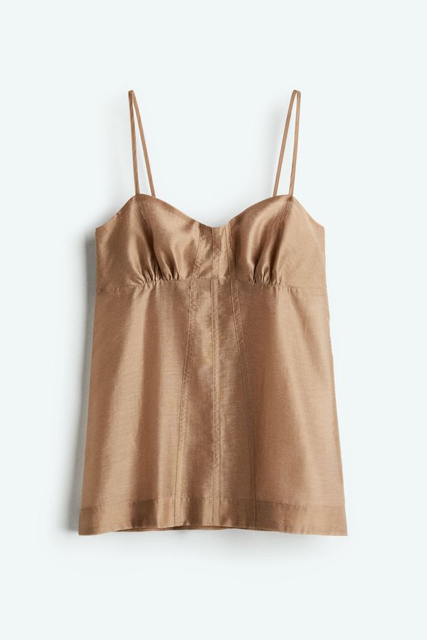 Blusa transparente con tiras delgadas