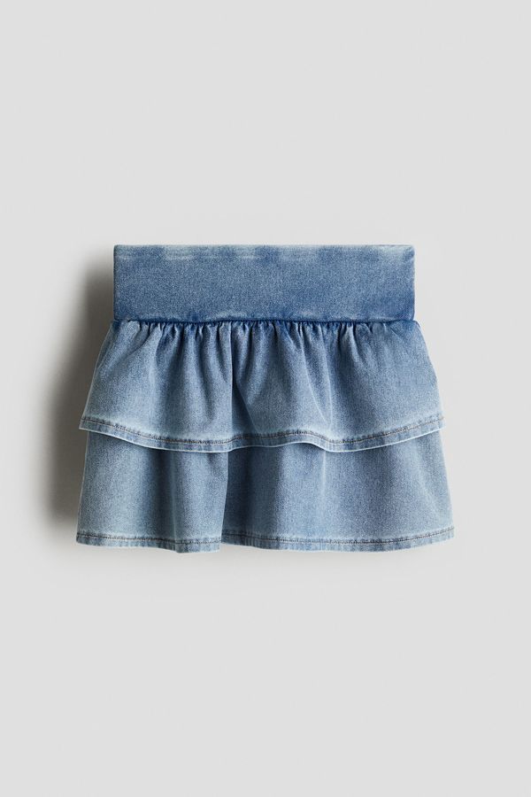 Falda efecto denim