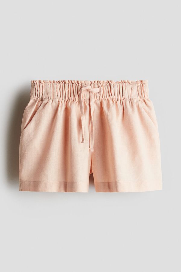 Shorts en mezcla de lino