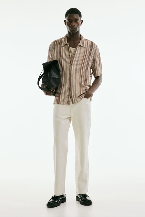 Camisa efecto crochet Regular Fit