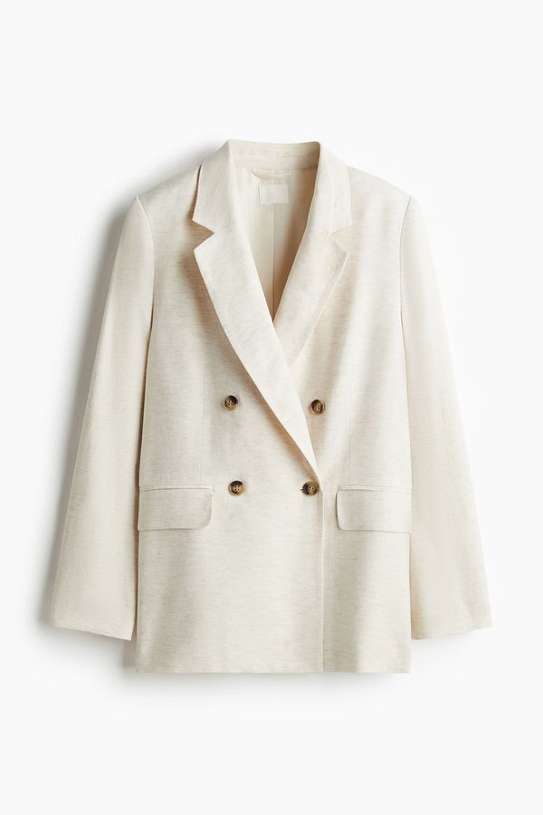 Blazer en mezcla de lino