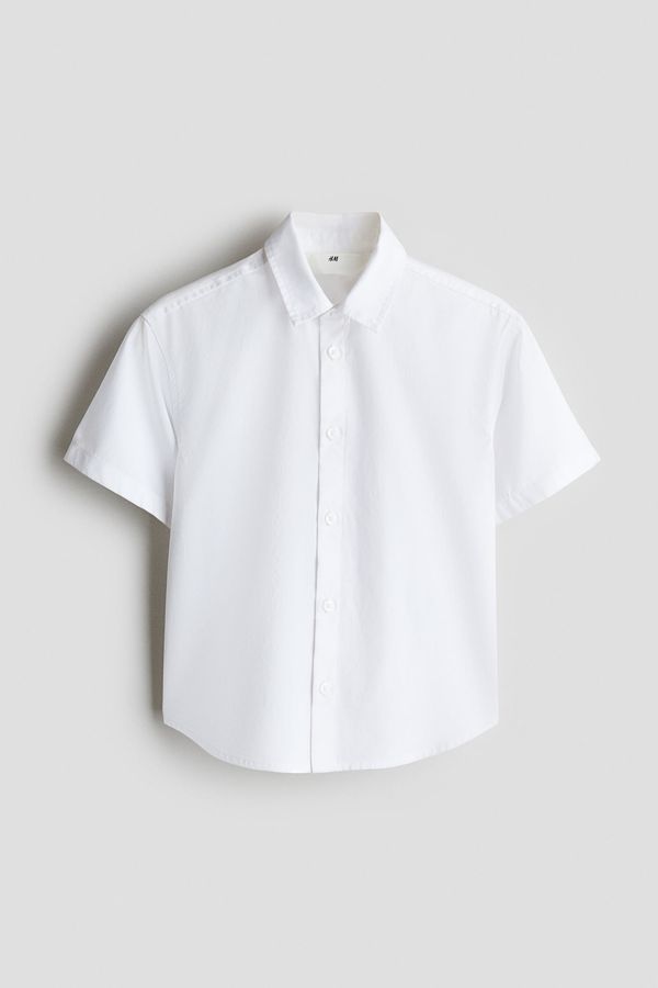 Camisa en popelina de algodón