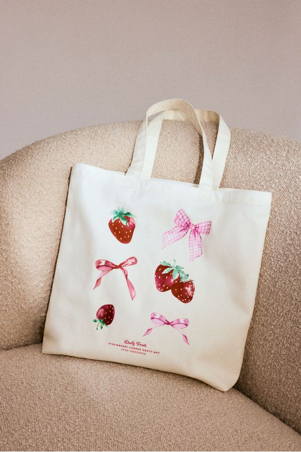 Bolsa tote de lona con diseño estampado