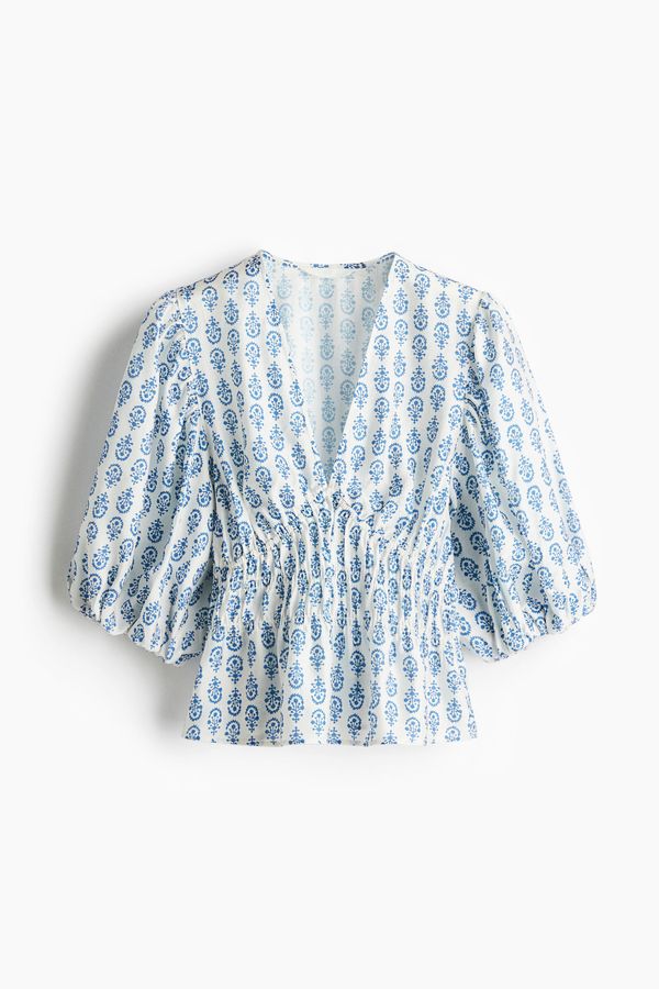 Blusa con escote en V