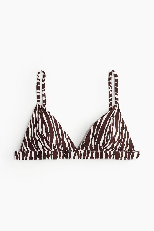Top de bikini triangular con relleno