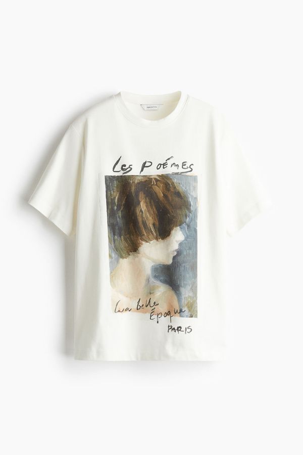 Camiseta oversize con motivo estampado