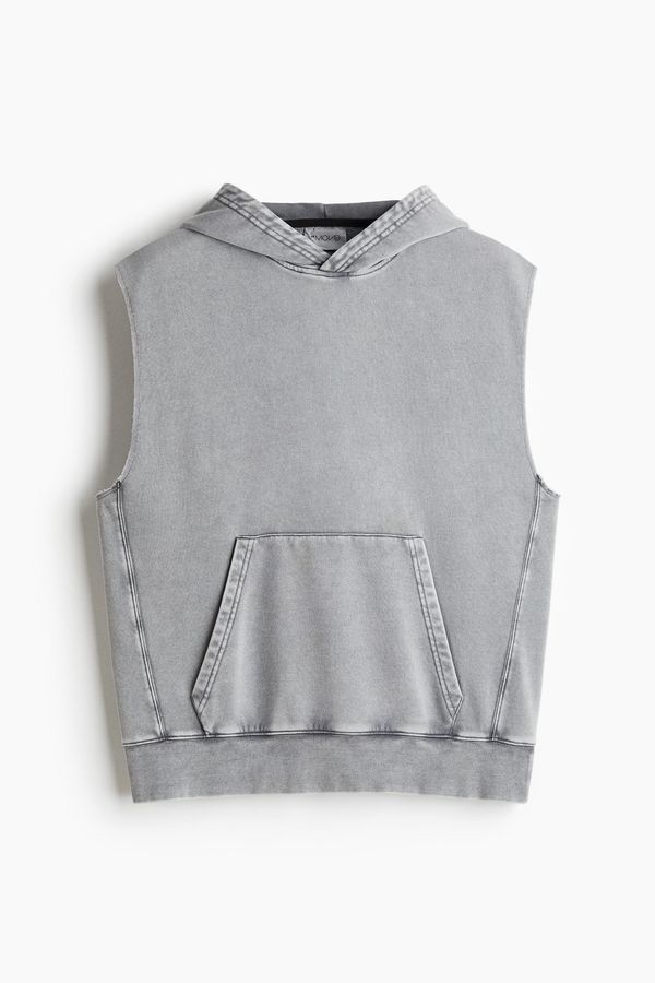 Hoodie de deporte manga sisa Loose Fit