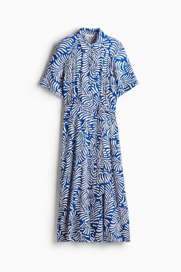 Vestido camisero con cinturón de anudar
