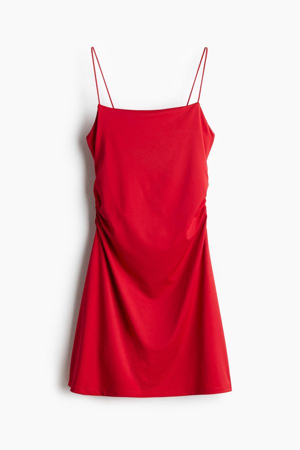 Vestido lencero drapeado
