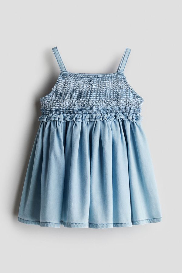 Vestido denim enresortado