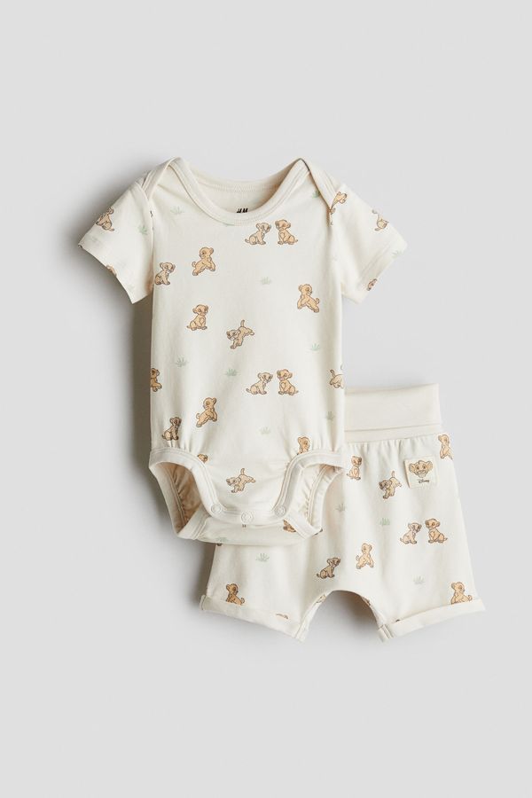 Conjunto de 2 piezas con motivos estampados