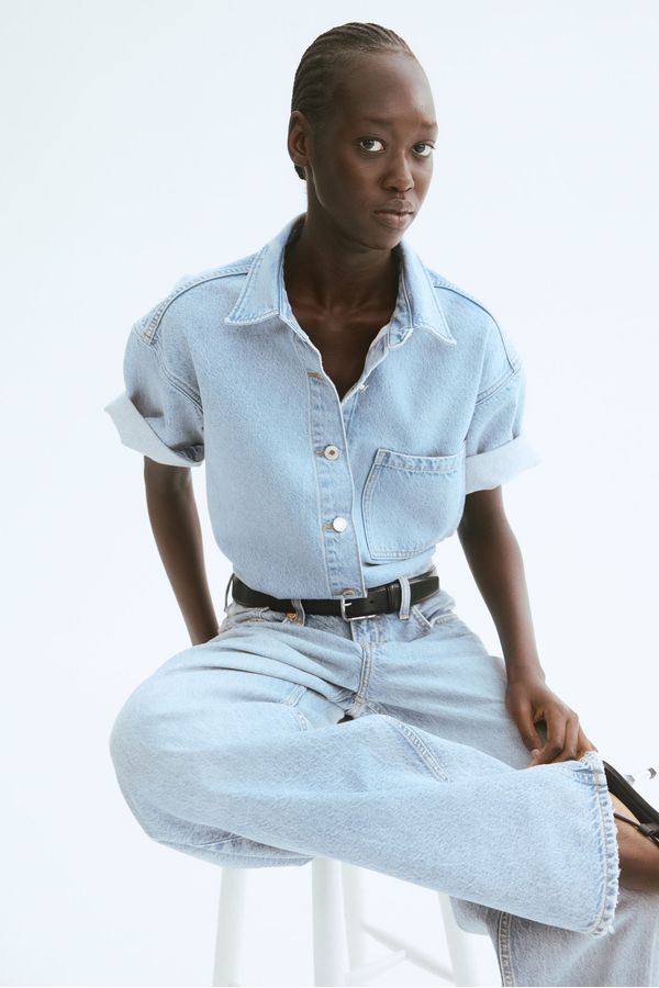 Camisa oversize en denim