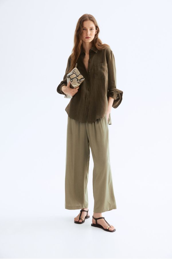 Pantalón cropped sin cierre