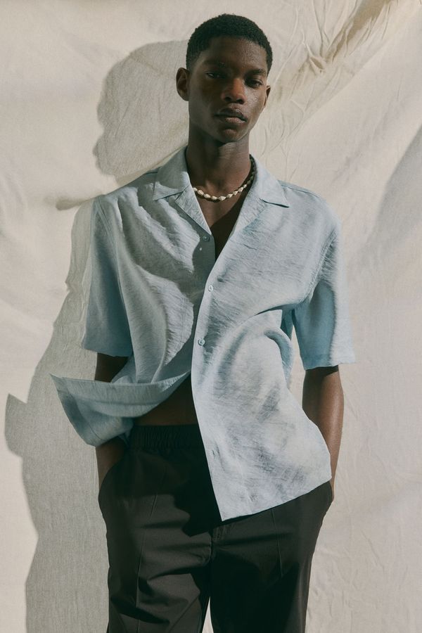 Camisa resort Regular Fit en tejido jacquard