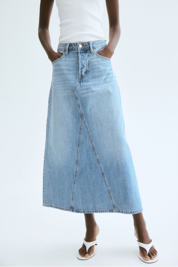 Falda línea A en denim
