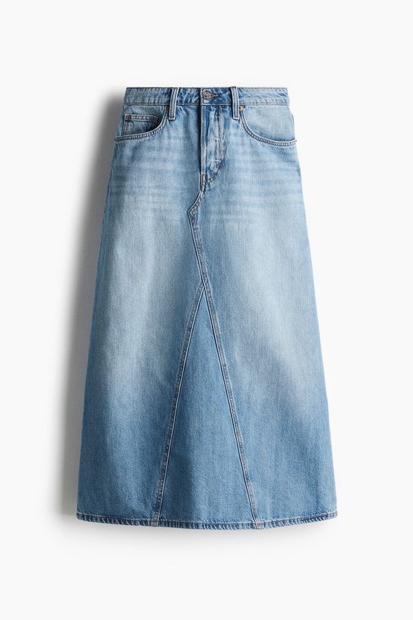 Falda línea A en denim