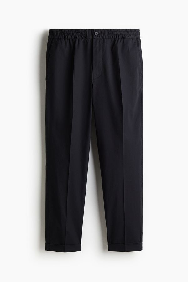 Pantalón cropped Regular Fit de algodón