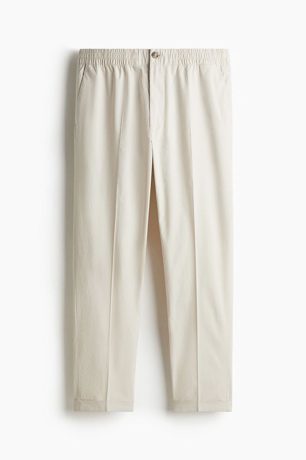 Pantalón cropped Regular Fit de algodón