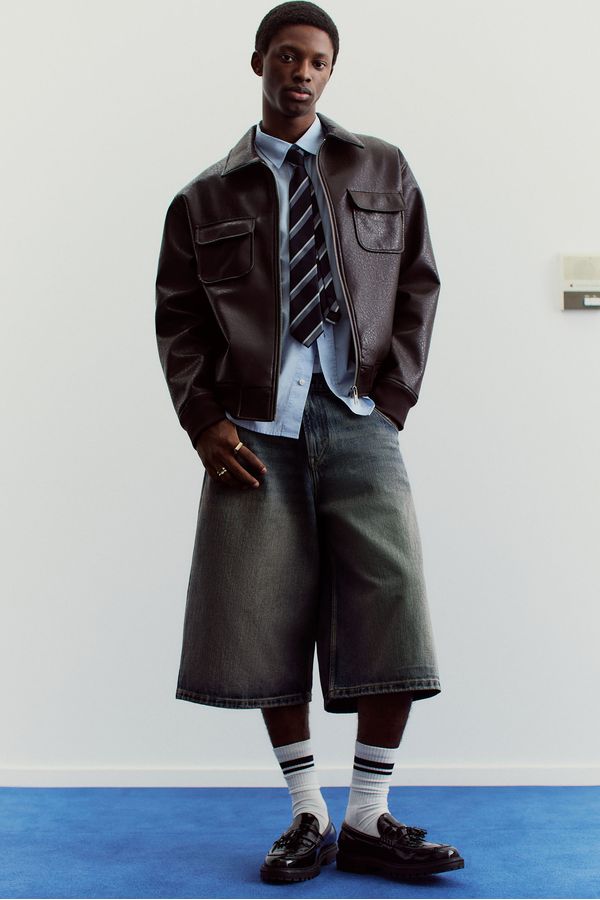 Bermuda en denim Super Baggy