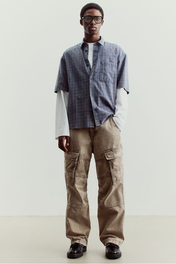Pantalón cargo en algodón Loose Fit