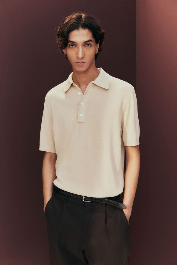 Camisetas estilo polo Regular Fit en punto fino