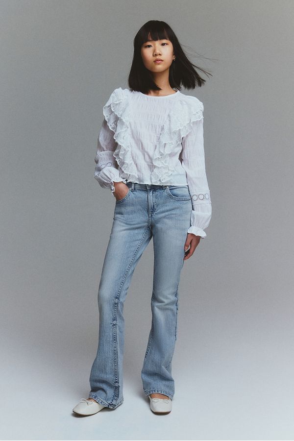 Flared Leg Low Jeans