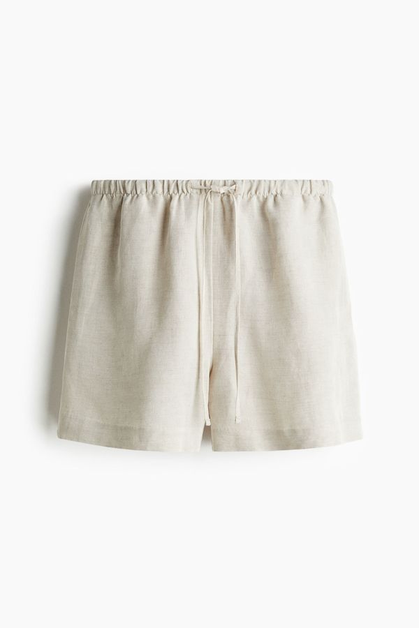 Shorts en mezcla de lino