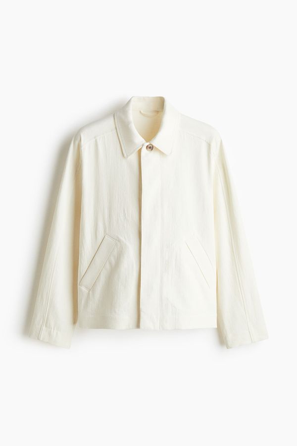 Chaqueta en mezcla de lino Regular Fit