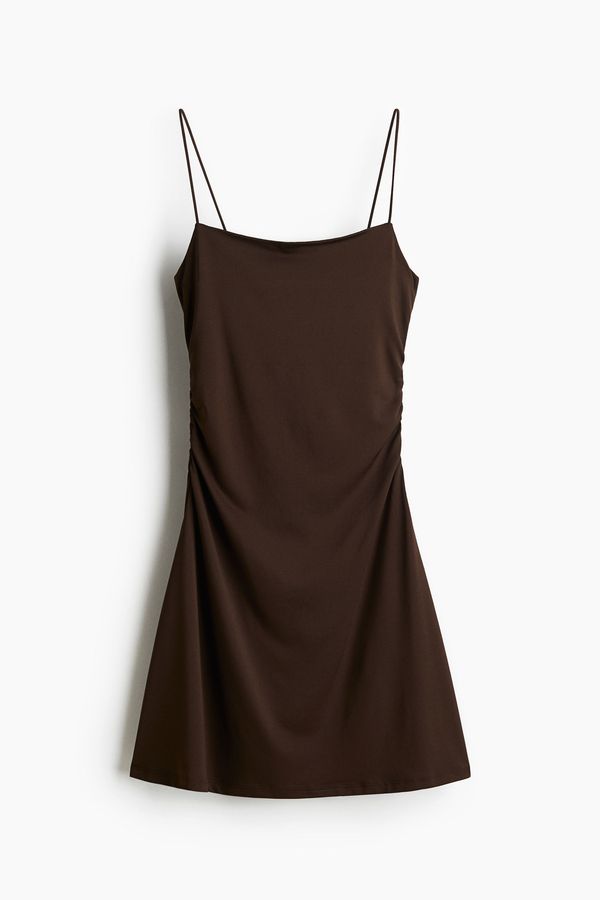 Vestido lencero drapeado