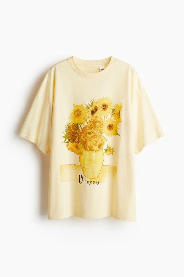 Camiseta oversize con motivo estampado