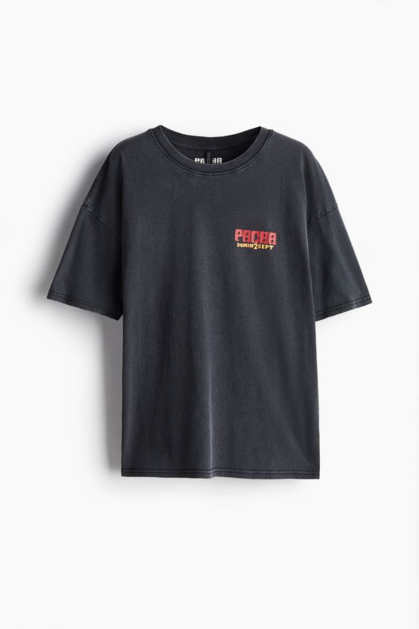 Camiseta oversize con motivo estampado