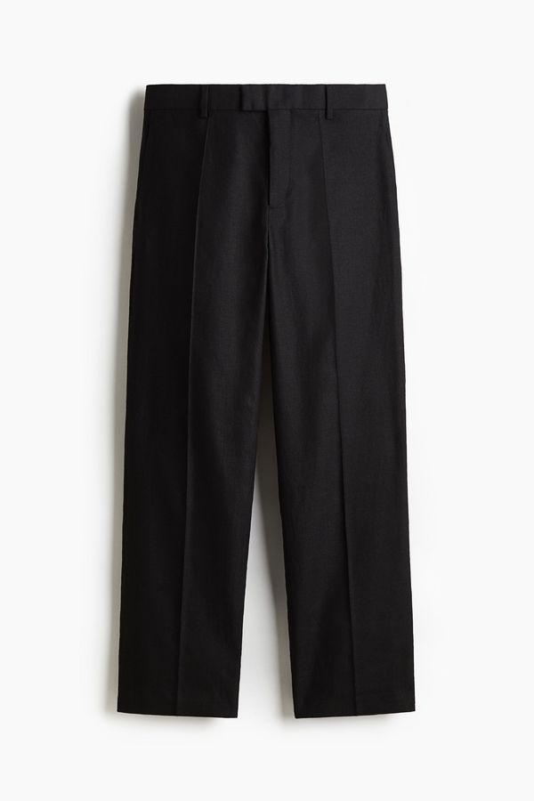 Pantalón clásico Relaxed Fit en mezcla de lino