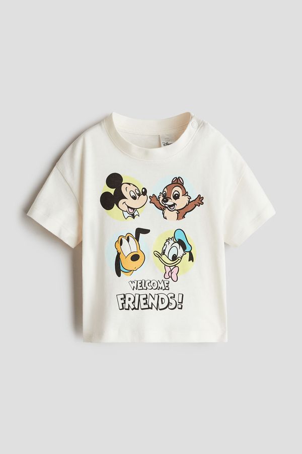 Camiseta de algodón con motivo estampado
