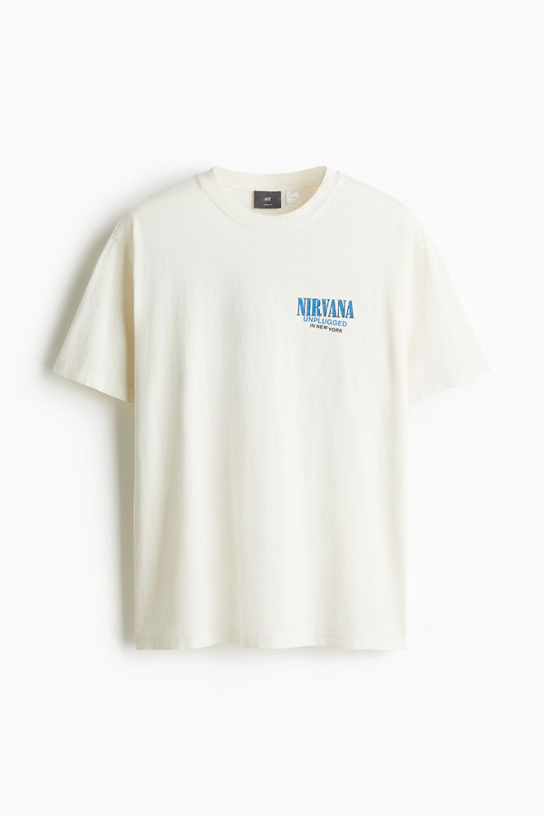 Camiseta estampada de estilo vintage Loose Fit
