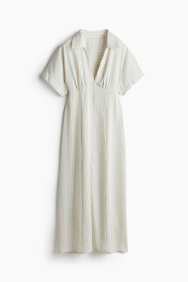 Vestido camisero de sarga