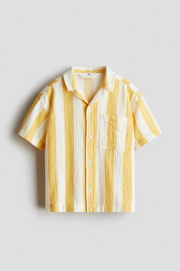Camisa resort en muselina de algodón
