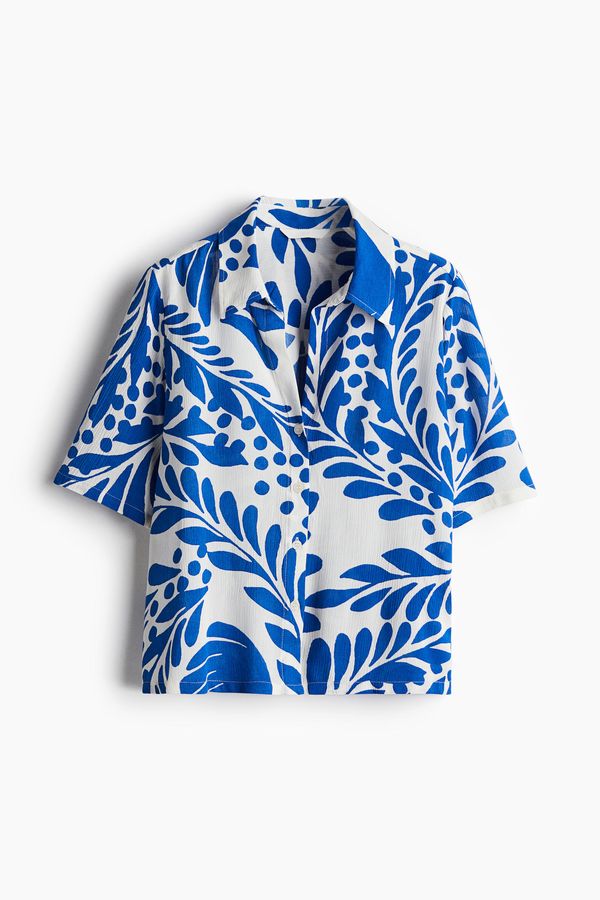 Camisa de viscosa con efecto arrugado