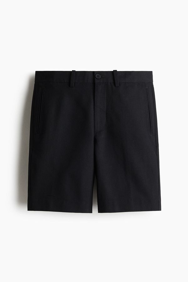 Bermuda en mezcla de lyocell Regular Fit