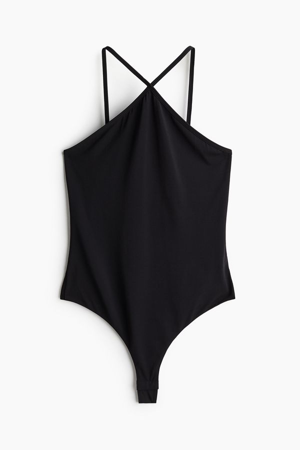 Body tanga en tejido crepé