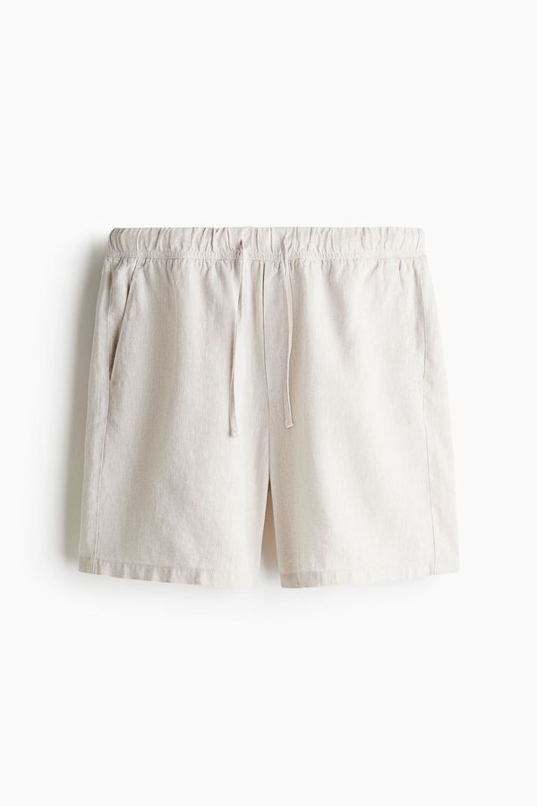 Shorts en mezcla de lino Relaxed Fit