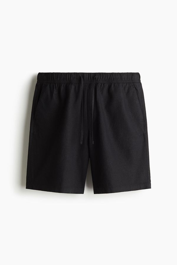 Shorts en mezcla de lino Relaxed Fit
