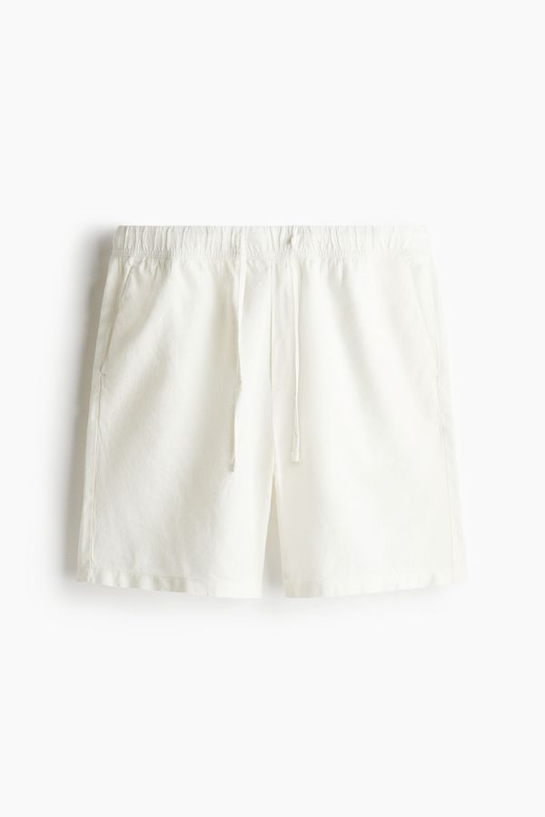 Shorts en mezcla de lino Relaxed Fit