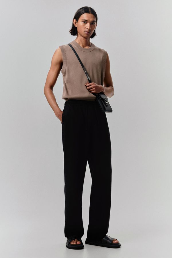 Pantalón en mezcla de lino Relaxed Fit